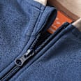 Sweatjacke mit Kapuze, braun & blau, Gr. 98 PUSBLU