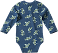 Body Langarm mit Drachen-Muster, blau, Gr. 74/80 ALANA