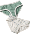 Slips, grün + weiß, Gr. 134/140 ALANA