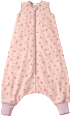 Schlafsack mit Beinen 2 TOG, mit Blumen-Muster, rosa, 100 cm ALANA