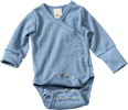 Wickelbody mit Mitwachsfunktion, blau, Gr. 50/56 ALANA