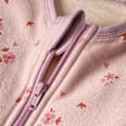 Schlafsack mit Beinen 2 TOG, mit Blumen-Muster, rosa, 100 cm ALANA