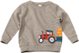 Sweatshirt mit Traktor-Motiv, beige, Gr. 104 ALANA
