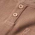 Langarmshirt in Waffel-Struktur, braun, Gr. 110 ALANA