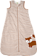 Schlafsack 2 TOG mit Fuchs-Motiv, weiß & braun, 80 cm ALANA