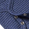 Body Langarm in Ripp-Struktur, blau, Gr. 74/80 ALANA
