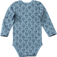 Body Langarm mit Roboter-Muster, blau, Gr. 86/92 ALANA
