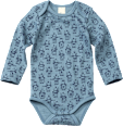 Body Langarm mit Roboter-Muster, blau, Gr. 86/92 ALANA