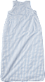 Schlafsack 2 TOG, mit Karo-Muster, blau, 100 cm ALANA