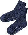 ABS Socken aus Bio-Wolle, blau, Gr. 19/22 ALANA