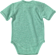 Body Kurzarm aus Bio-Wolle und Seide, grün, Gr. 50/56 ALANA