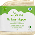 Mullwaschlappen, natur, ca. 25 x 25 cm ALANA