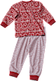 Schlafanzug mit Zwergen- und Blätter-Muster, rot, Gr. 104 ALANA