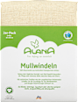 Mullwindeln, ca. 80 x 80 cm,  aus Bio-Baumwolle, natur, 2er-Pack ALANA