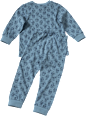 Schlafanzug mit Roboter-Muster, blau, Gr. 134/140 ALANA