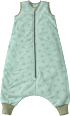 Schlafsack mit Beinen 2,5 TOG, mit Fuchs-Motiv, grün, 100 cm ALANA