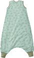 Schlafsack mit Beinen 2,5 TOG, mit Fuchs-Motiv, grün, 100 cm ALANA