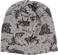 Mütze mit Waldtier-Muster, grau, Gr. 122/128 Mikk-Line