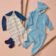 Hose mit Wolle & Mitwachsfunktion, blau, Gr. 62/68 ALANA