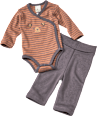 Set mit Body & Hose, braun, Gr. 50/56 ALANA
