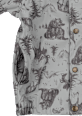 Regenjacke mit Waldtier-Muster, grau, Gr. 86/92 Mikk-Line