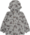 Regenjacke mit Waldtier-Muster, grau, Gr. 122/128 Mikk-Line