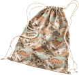 Turnbeutel mit Dino-Muster, grün & beige, ca. 32 x 40 cm ALANA