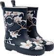 Gummistiefel mit Blumen-Muster, blau, Gr. 26/27 Mikk-Line