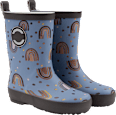 Gummistiefel mit Regenbogen-Muster, blau, Gr. 26/27 Mikk-Line