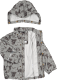 Regenjacke mit Waldtier-Muster, grau, Gr. 122/128 Mikk-Line