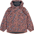 Softshelljacke mit Vogel-Muster, rosa, Gr. 122/128 Mikk-Line