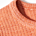 Unterhemd Langarm aus Bio-Baumwolle, Bio-Wolle und Seide, orange, Gr. 86 ALANA