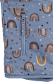 Softshelljacke mit Regenbogen-Muster, blau, Gr. 122/128 Mikk-Line