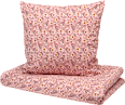 Bettwäsche Set 2-teilig mit Blumen-Muster, rosa, ca. 140 x 200 + 80 x 80 cm ALANA