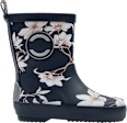 Gummistiefel mit Blumen-Muster, blau, Gr. 26/27 Mikk-Line