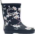 Gummistiefel mit Blumen-Muster, blau, Gr. 22/23 Mikk-Line