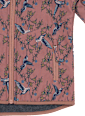 Softshelljacke mit Vogel-Muster, rosa, Gr. 122/128 Mikk-Line