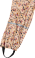 Regenhose mit Blumen-Muster, braun & rosa, Gr. 122/128 Mikk-Line