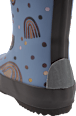 Gummistiefel mit Regenbogen-Muster, blau, Gr. 26/27 Mikk-Line