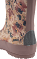 Gummistiefel mit Blumen-Muster, braun & rosa, Gr. 28/29 Mikk-Line