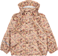 Regenjacke mit Blumen-Muster, braun & rosa, Gr. 110/116 Mikk-Line