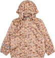 Regenjacke mit Blumen-Muster, braun & rosa, Gr. 122/128 Mikk-Line
