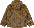 Regenjacke mit Safari-Muster + Fleece-Futter, braun, Gr. 110/116 Mikk-Line