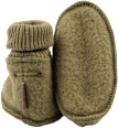 Schuhe mit Merinowolle, khaki, Gr. 74/80 Mikk-Line