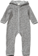 Walkoverall aus Bio-Wolle mit Varioärmeln, grau, Gr. 74/80 ALANA