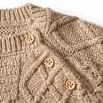 Pullover mit Strick-Muster, braun, Gr. 68 ALANA