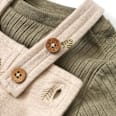 Set mit Langarmshirt & Latzhose, beige + grün, Gr. 62 ALANA