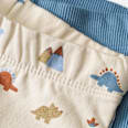 Leggings mit Ripp-Struktur + Dino-Muster, blau, Gr. 68 ALANA