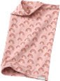 Loop Schal mit Regenbogen-Muster, rosa ALANA