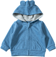 Jacke mit Ripp-Struktur & Kapuze, blau, Gr. 68 ALANA